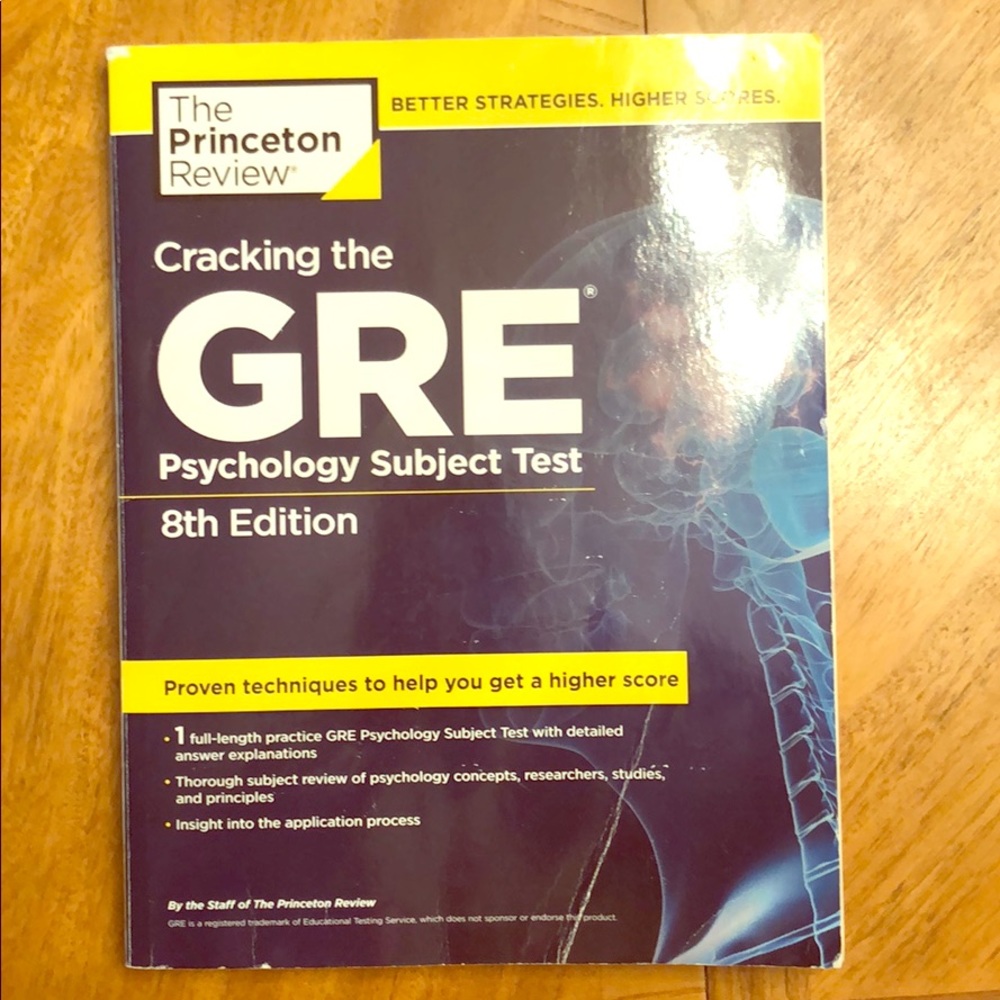 Brand new Princeton Paycholgy GRE Book